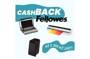 Fellowes cashback - až 3 750 Kč zpět!